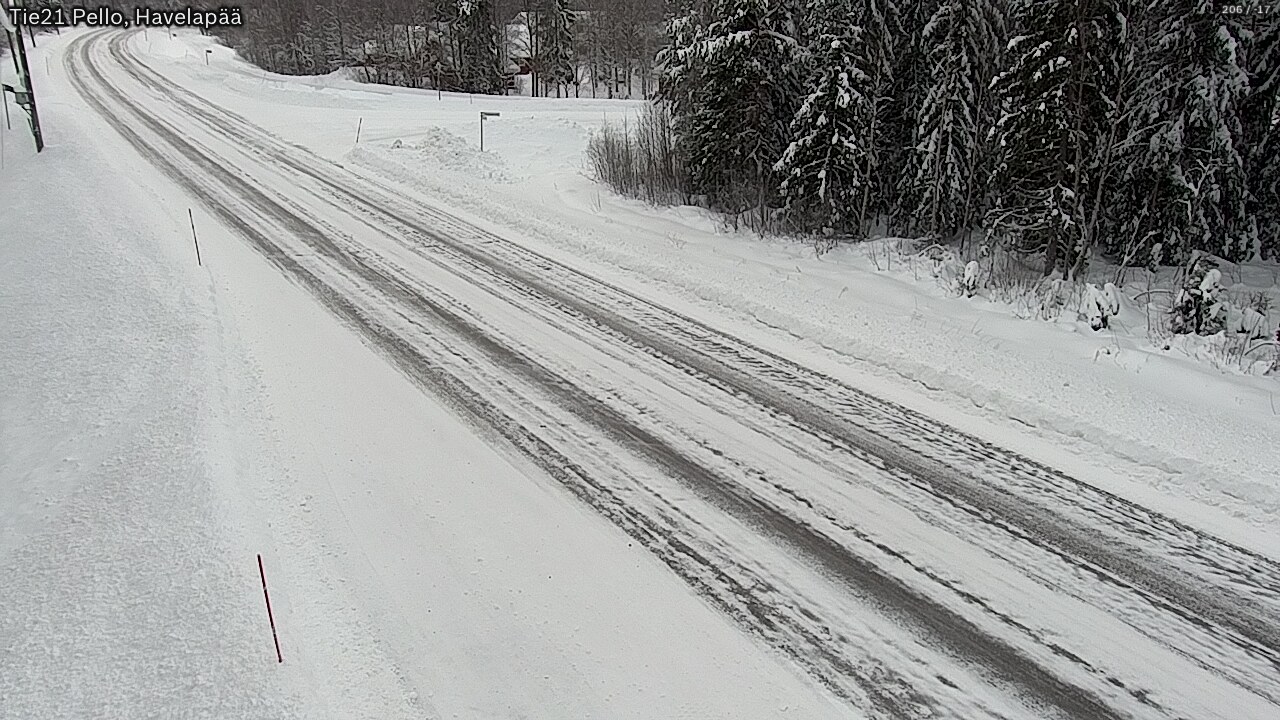 Weather Camera Image Road 21 Pello, Havelanpää, Pello, Lappi