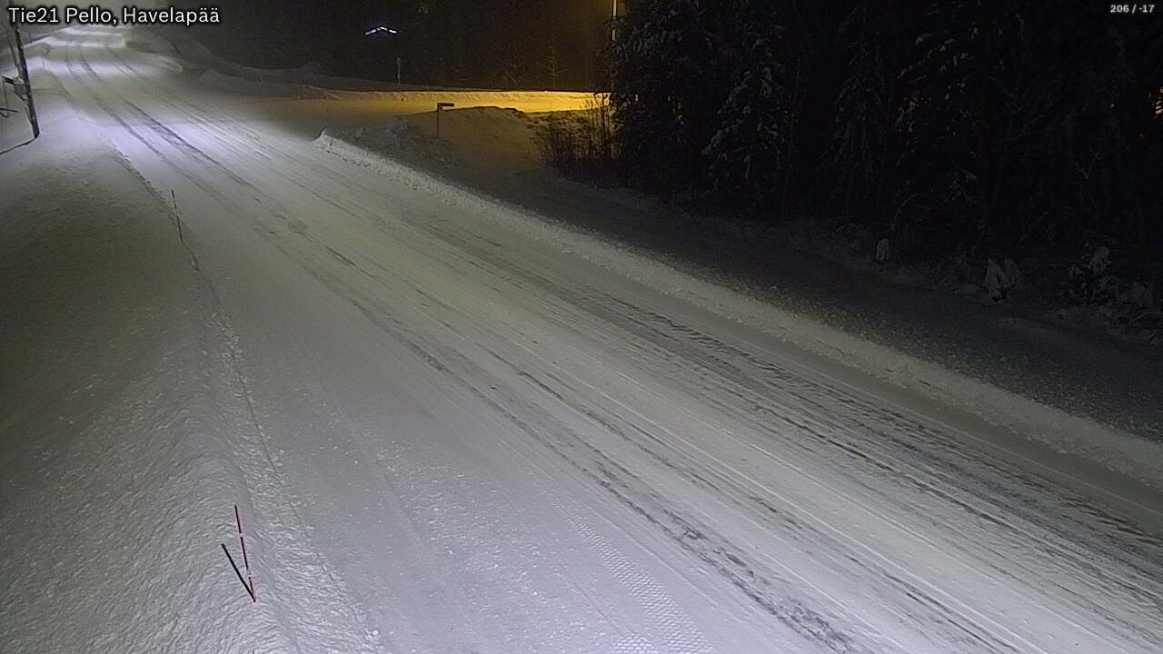 Weather Camera Image Road 21 Pello, Havelanpää, Pello, Lappi