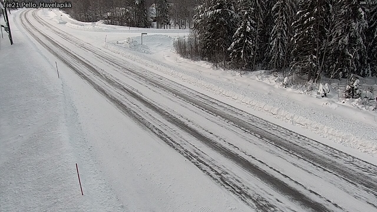 Weather Camera Image Road 21 Pello, Havelanpää, Pello, Lappi