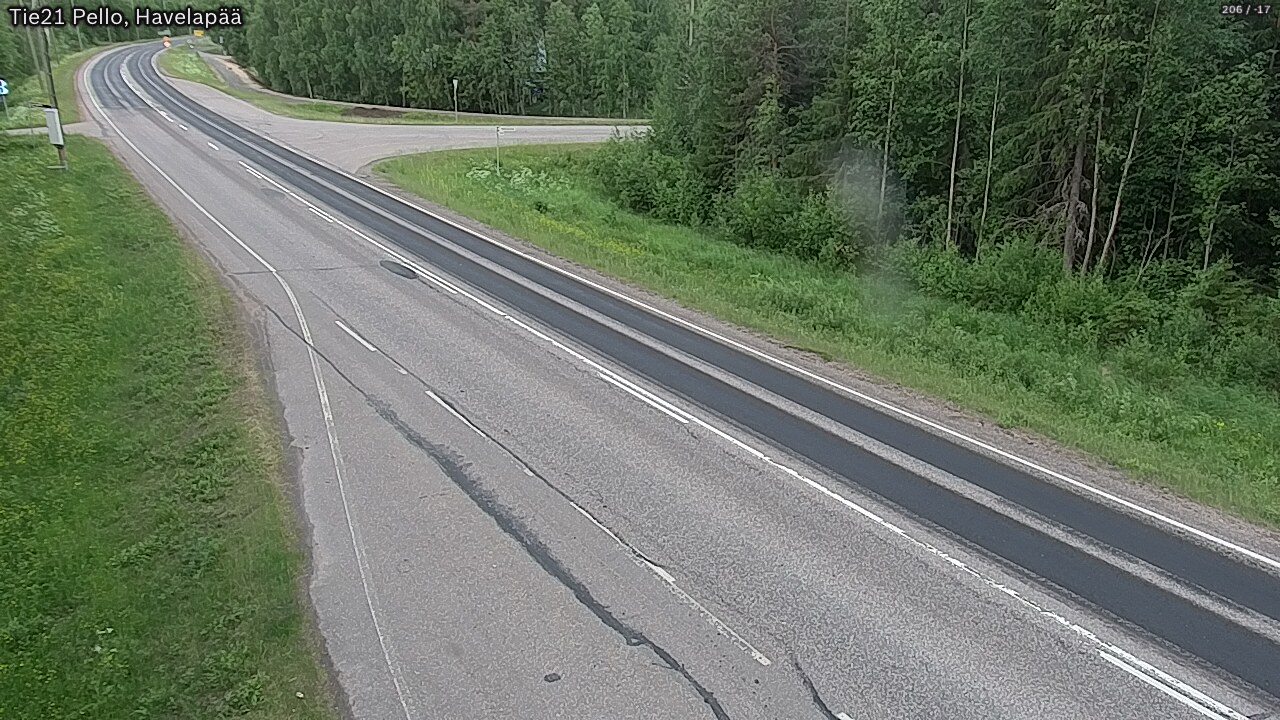 Kelikamerat Kuva Tie 21 Pello, Havelanpää, Pello, Lappi