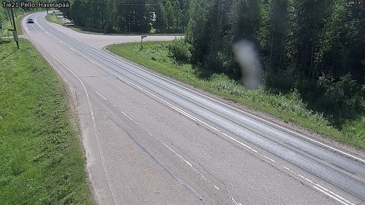 Weather Camera Image Väg 21 Pello, Havelanpää, Pello, Lappi