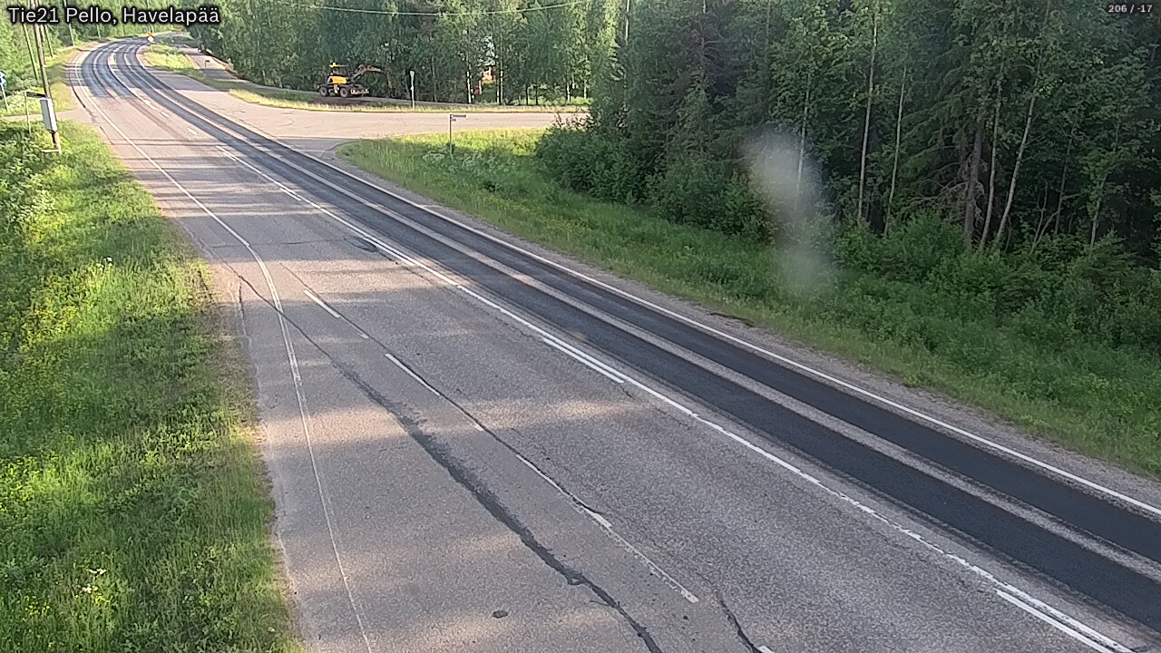 Weather Camera Image Väg 21 Pello, Havelanpää, Pello, Lappi