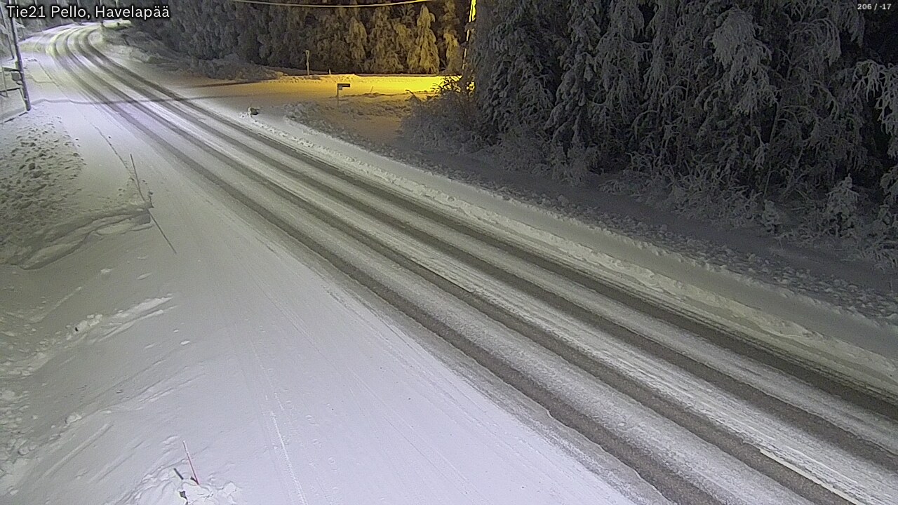 Kelikamerat Kuva Tie 21 Pello, Havelanpää, Pello, Lappi