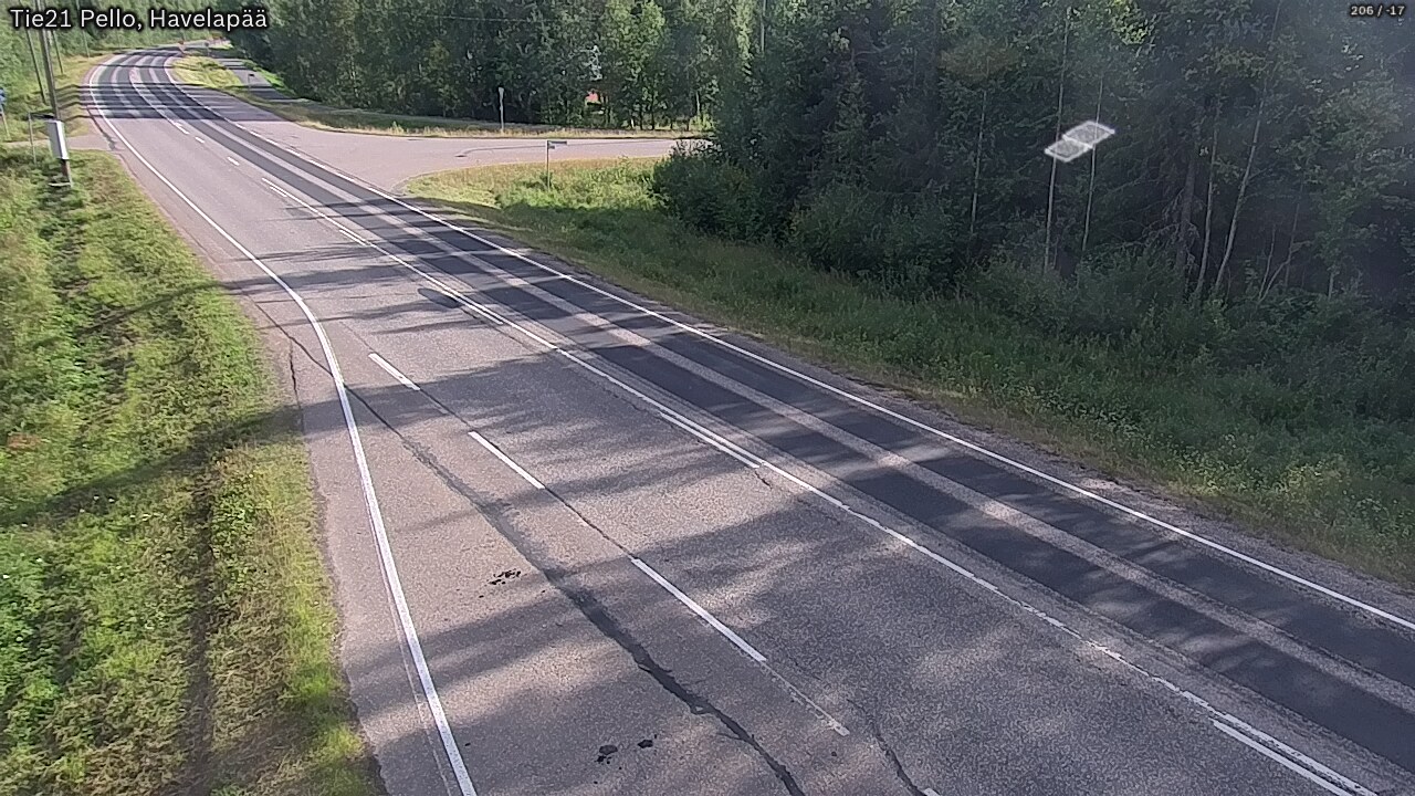 Kelikamerat Kuva Tie 21 Pello, Havelanpää, Pello, Lappi
