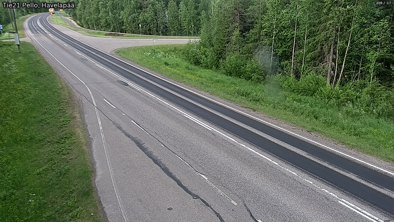Kelikamerat Kuva Tie 21 Pello, Havelanpää, Pello, Lappi