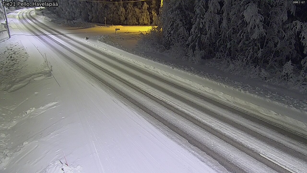 Kelikamerat Kuva Tie 21 Pello, Havelanpää, Pello, Lappi
