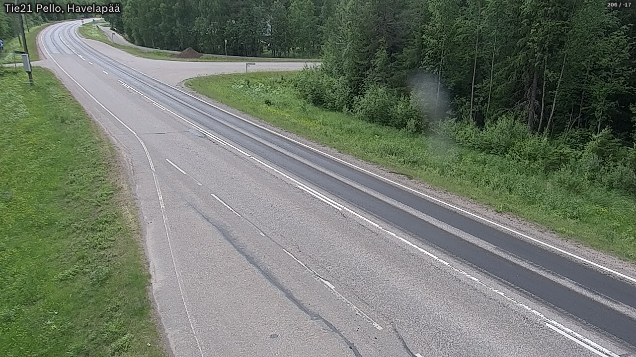 Weather Camera Image Väg 21 Pello, Havelanpää, Pello, Lappi