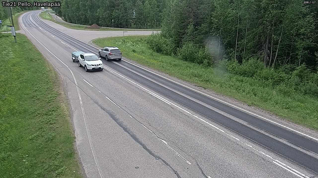Weather Camera Image Väg 21 Pello, Havelanpää, Pello, Lappi