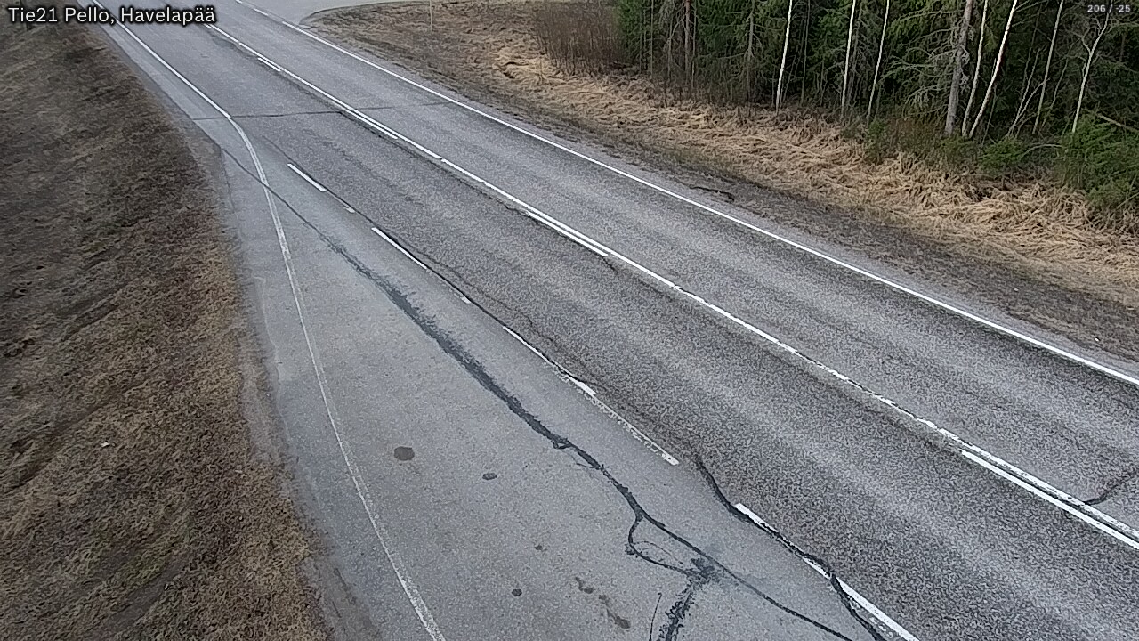 Weather Camera Image Väg 21 Pello, Havelanpää, Pello, Lappi