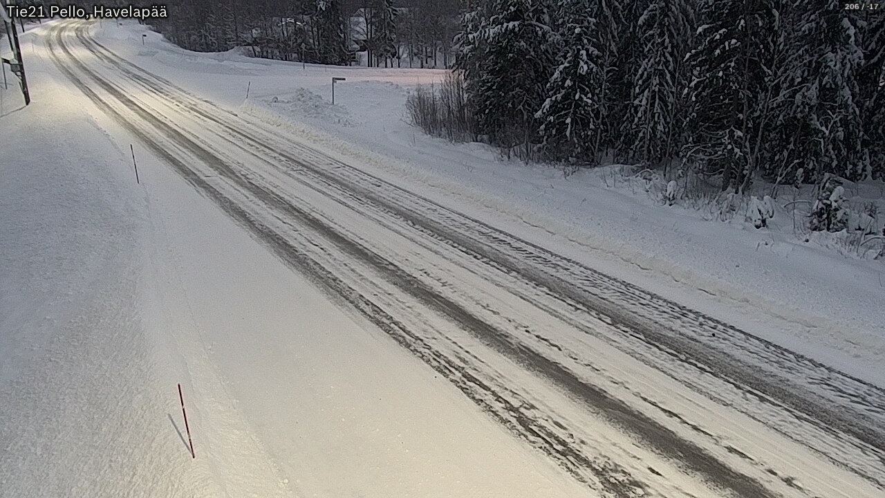 Weather Camera Image Road 21 Pello, Havelanpää, Pello, Lappi