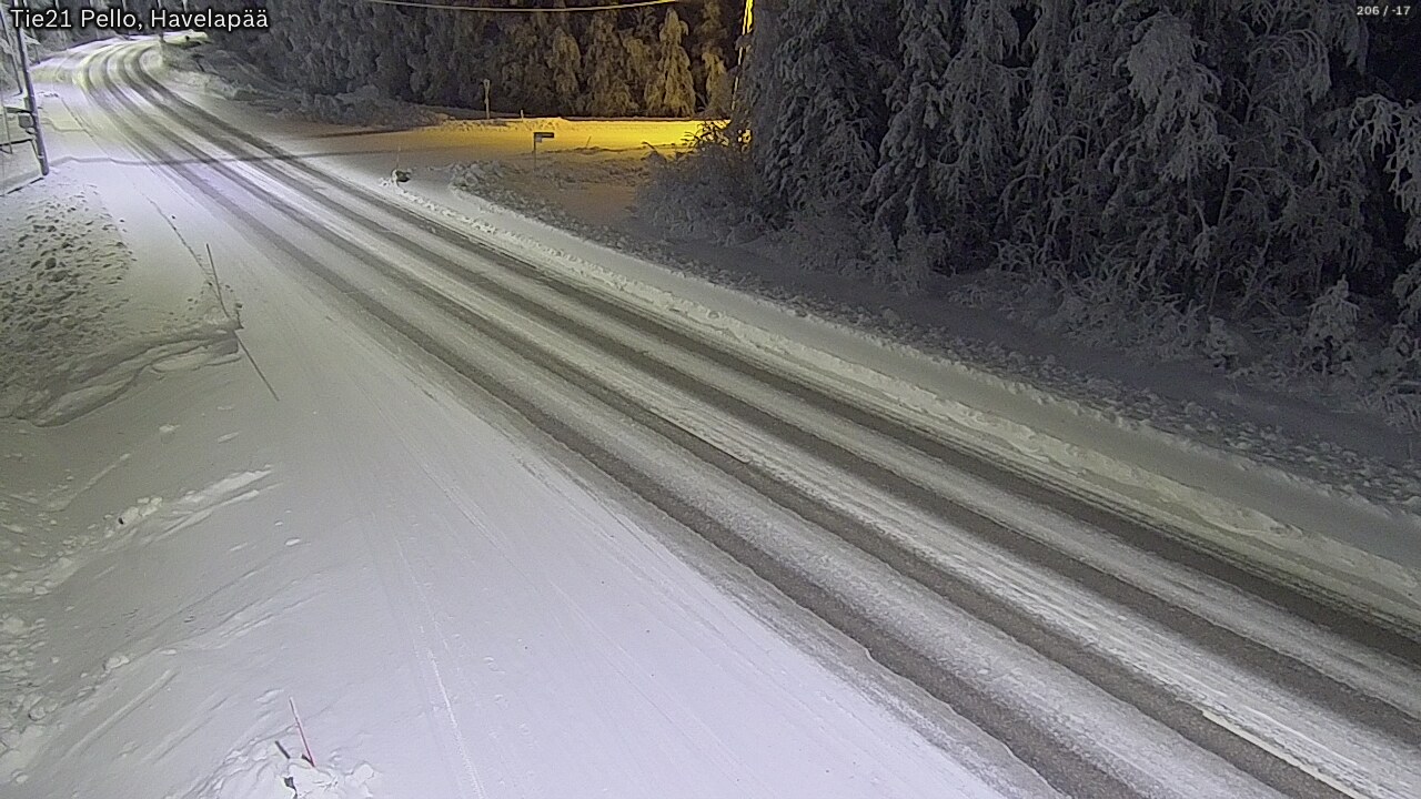 Kelikamerat Kuva Tie 21 Pello, Havelanpää, Pello, Lappi