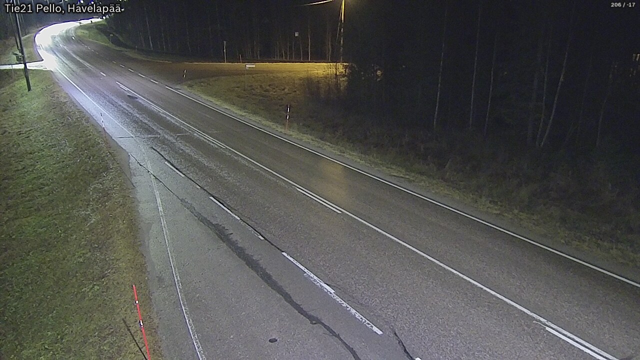 Kelikamerat Kuva Tie 21 Pello, Havelanpää, Pello, Lappi