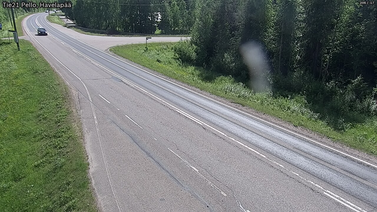 Weather Camera Image Väg 21 Pello, Havelanpää, Pello, Lappi