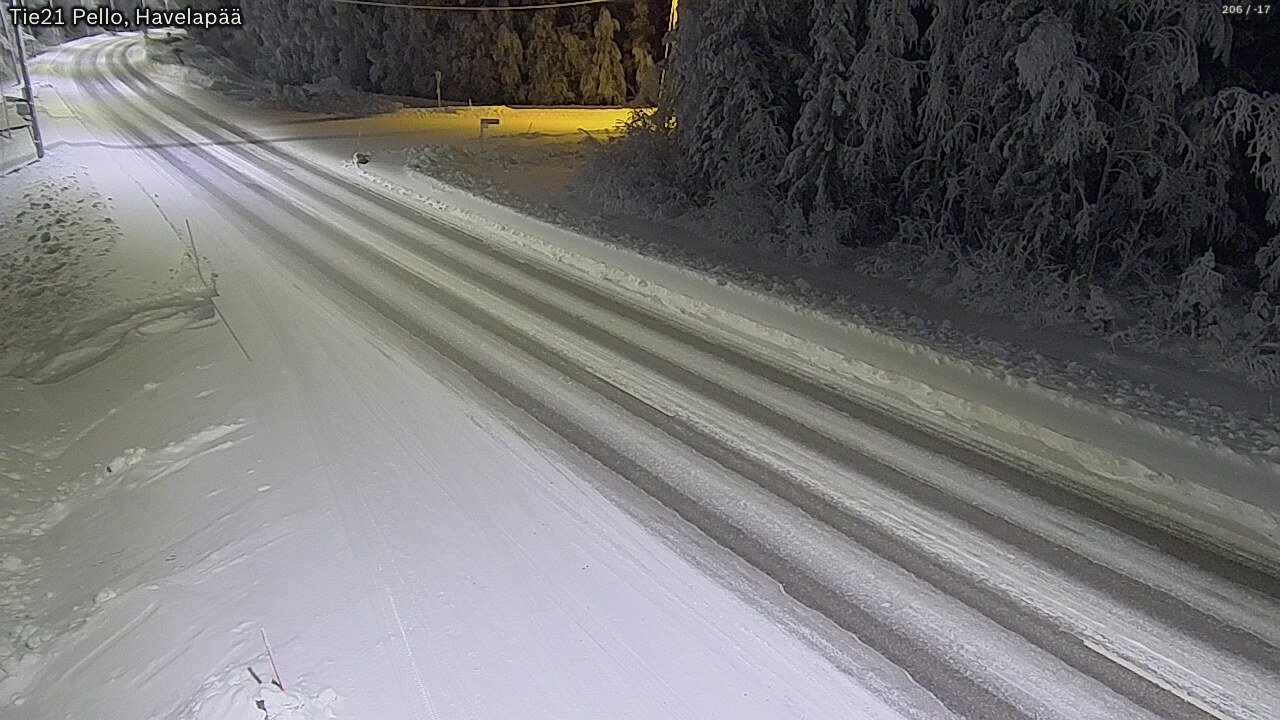 Kelikamerat Kuva Tie 21 Pello, Havelanpää, Pello, Lappi