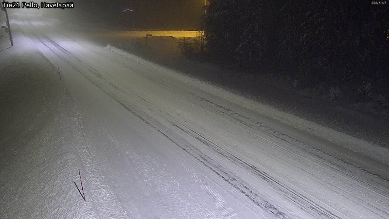 Weather Camera Image Road 21 Pello, Havelanpää, Pello, Lappi