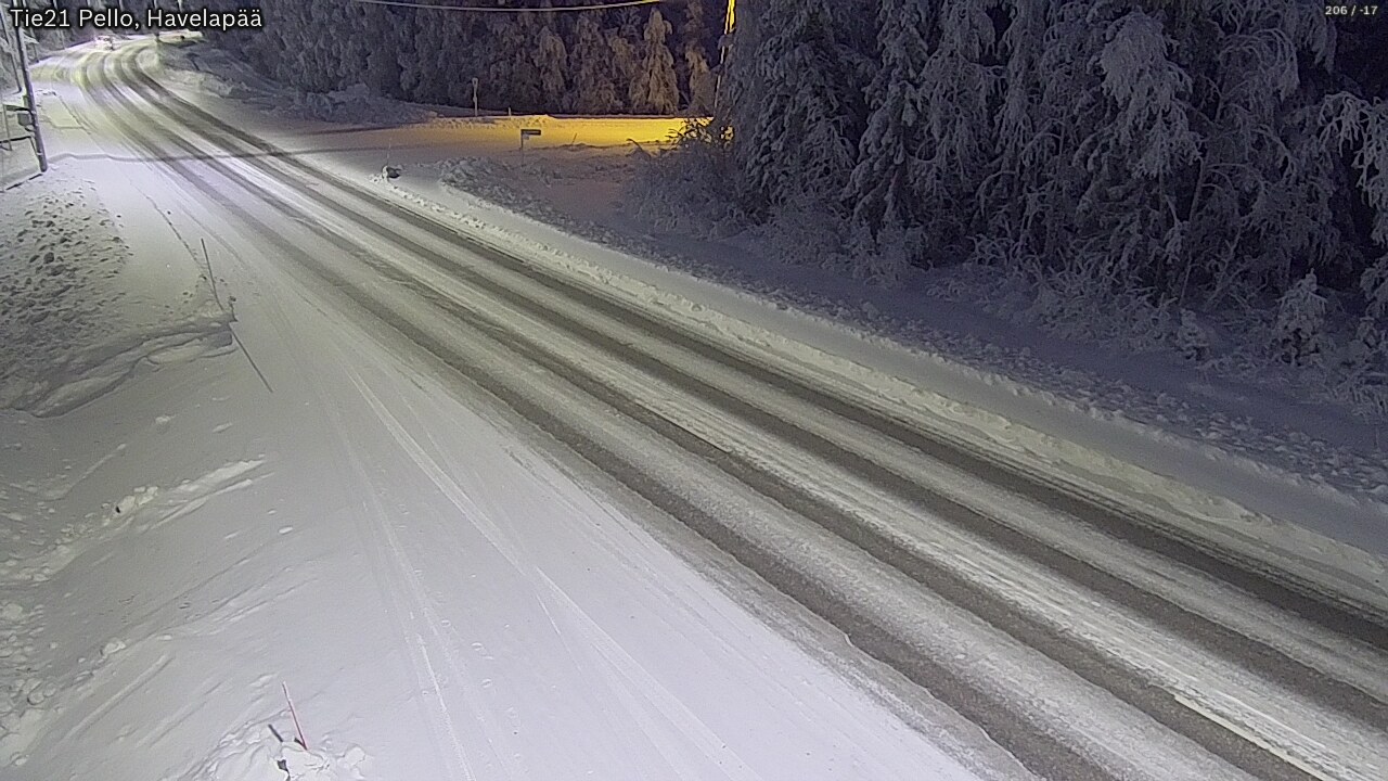 Kelikamerat Kuva Tie 21 Pello, Havelanpää, Pello, Lappi