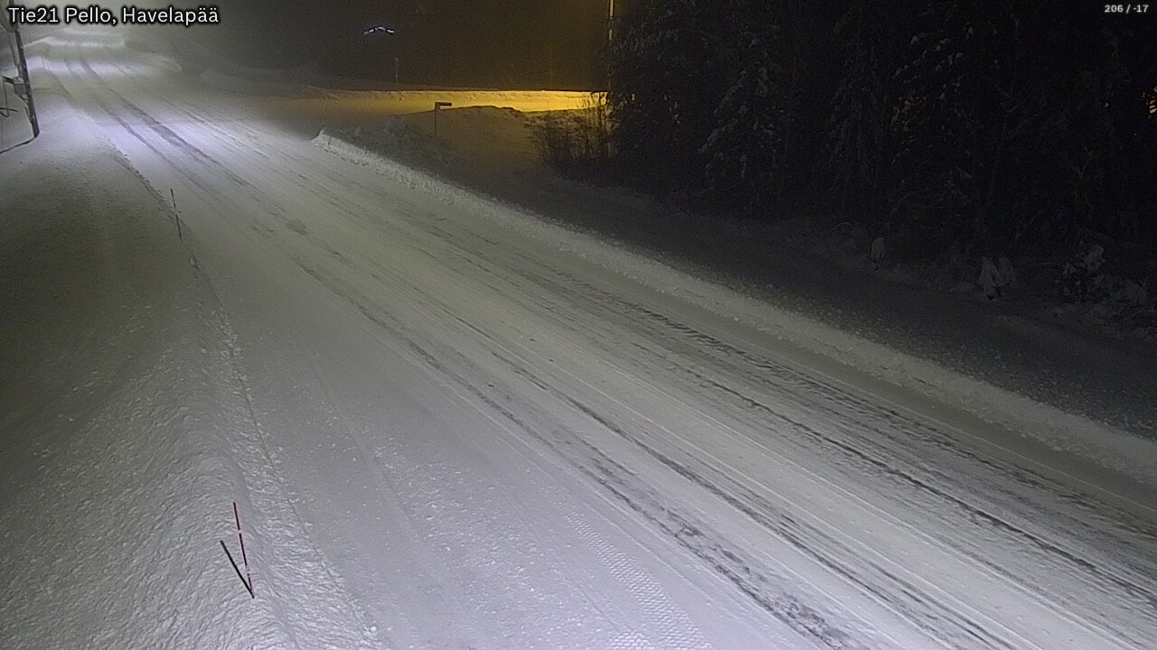 Weather Camera Image Road 21 Pello, Havelanpää, Pello, Lappi