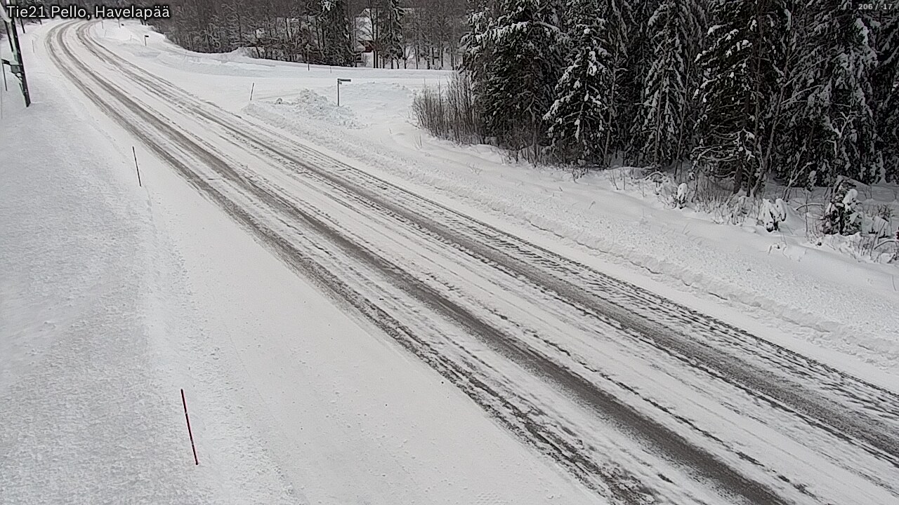 Weather Camera Image Road 21 Pello, Havelanpää, Pello, Lappi