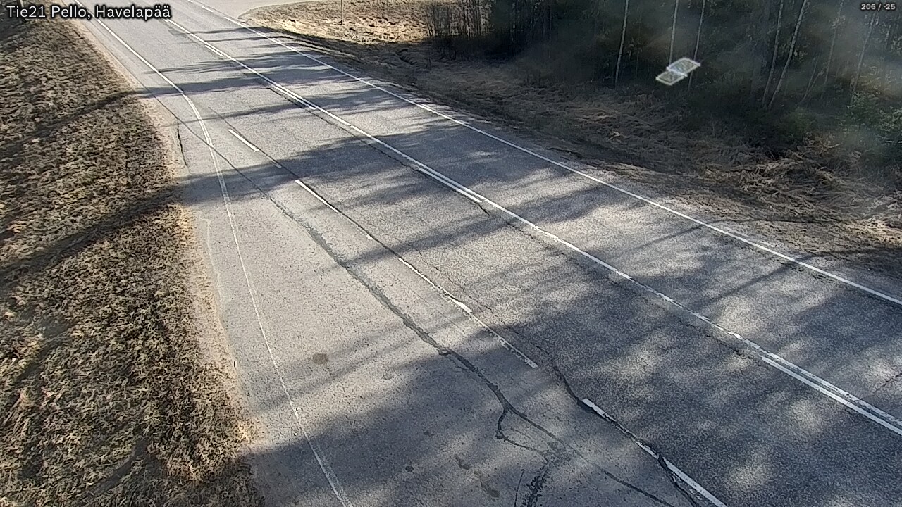 Weather Camera Image Väg 21 Pello, Havelanpää, Pello, Lappi