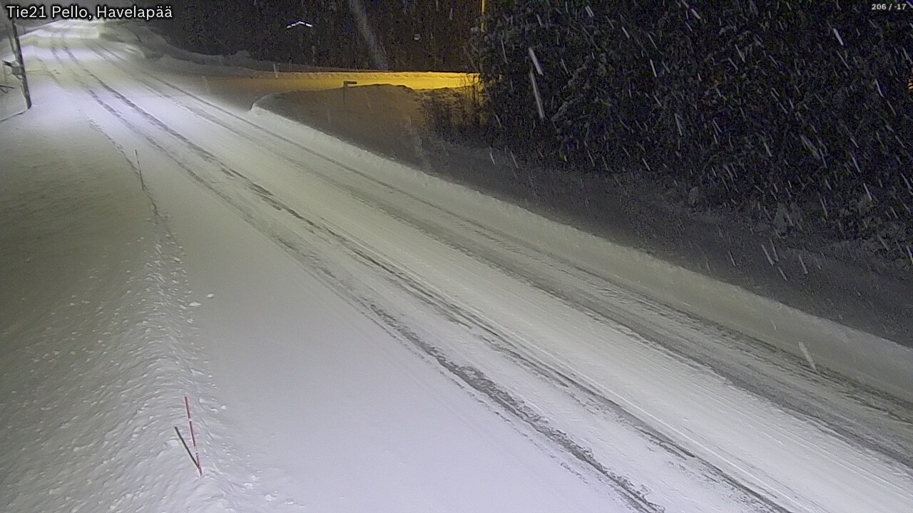 Kelikamerat Kuva Tie 21 Pello, Havelanpää, Pello, Lappi