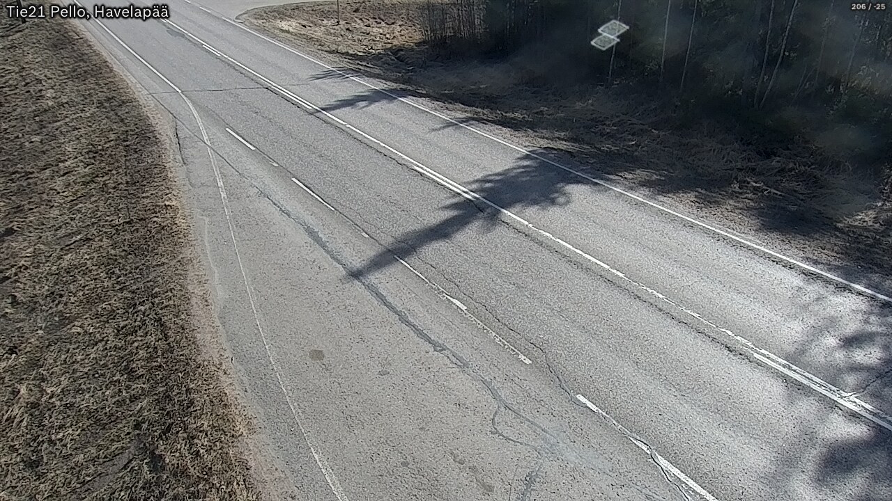 Weather Camera Image Väg 21 Pello, Havelanpää, Pello, Lappi