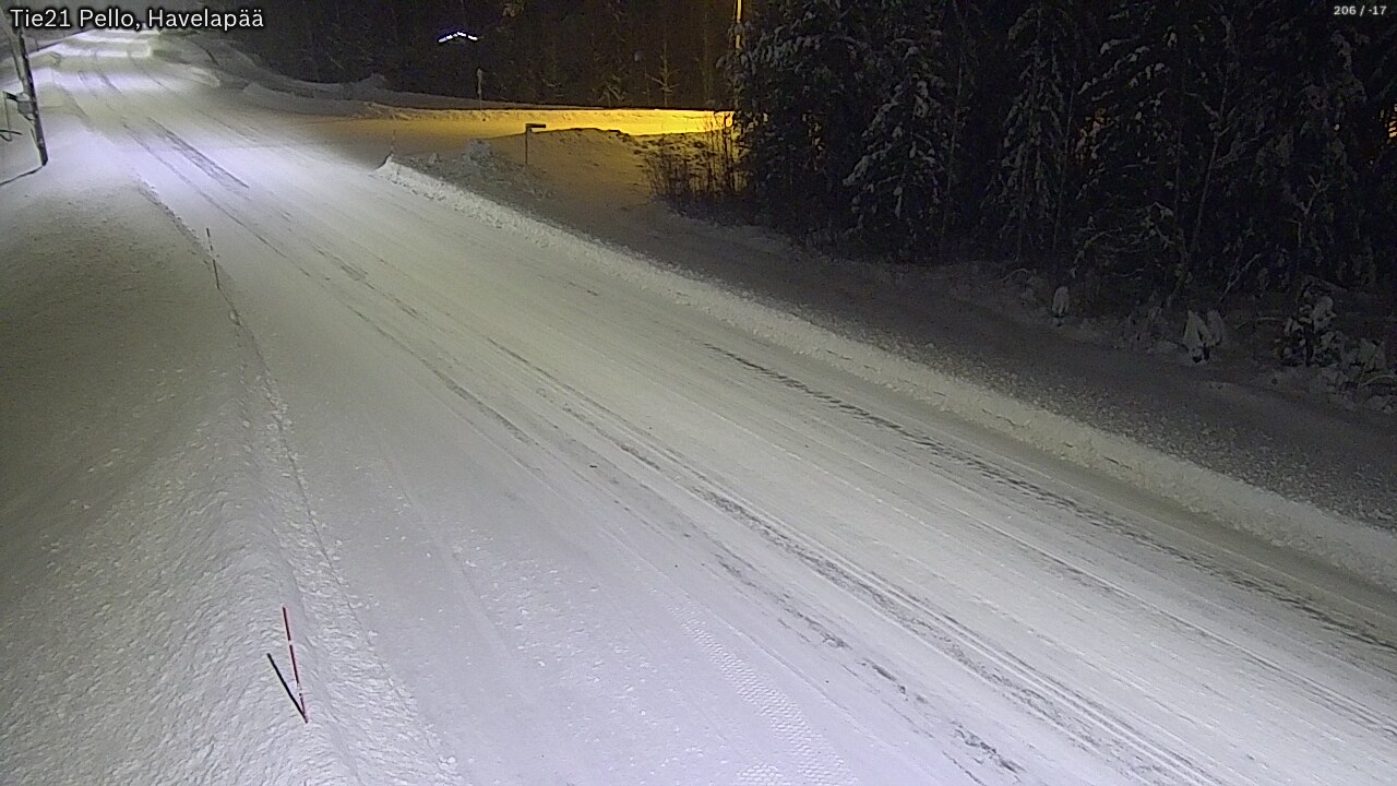 Weather Camera Image Road 21 Pello, Havelanpää, Pello, Lappi