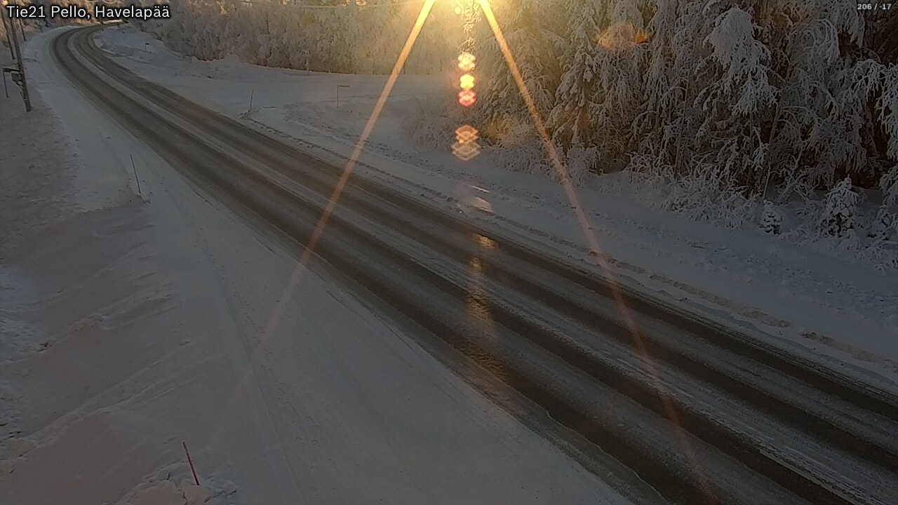 Kelikamerat Kuva Tie 21 Pello, Havelanpää, Pello, Lappi