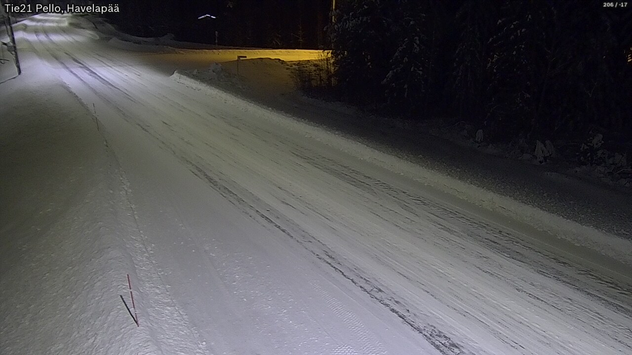 Weather Camera Image Road 21 Pello, Havelanpää, Pello, Lappi