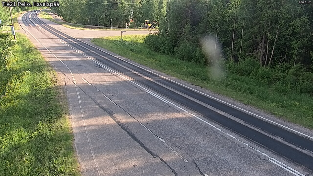 Weather Camera Image Väg 21 Pello, Havelanpää, Pello, Lappi