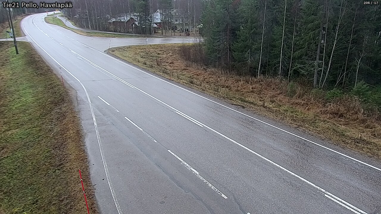 Weather Camera Image Väg 21 Pello, Havelanpää, Pello, Lappi