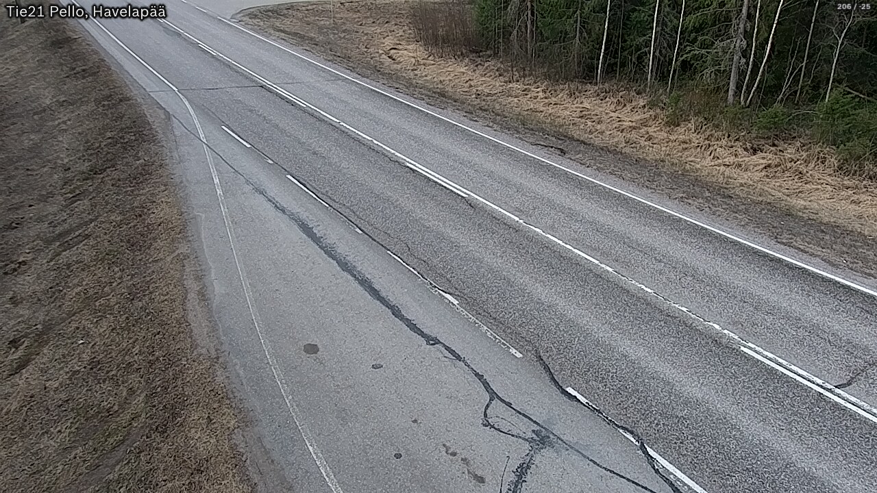 Weather Camera Image Väg 21 Pello, Havelanpää, Pello, Lappi