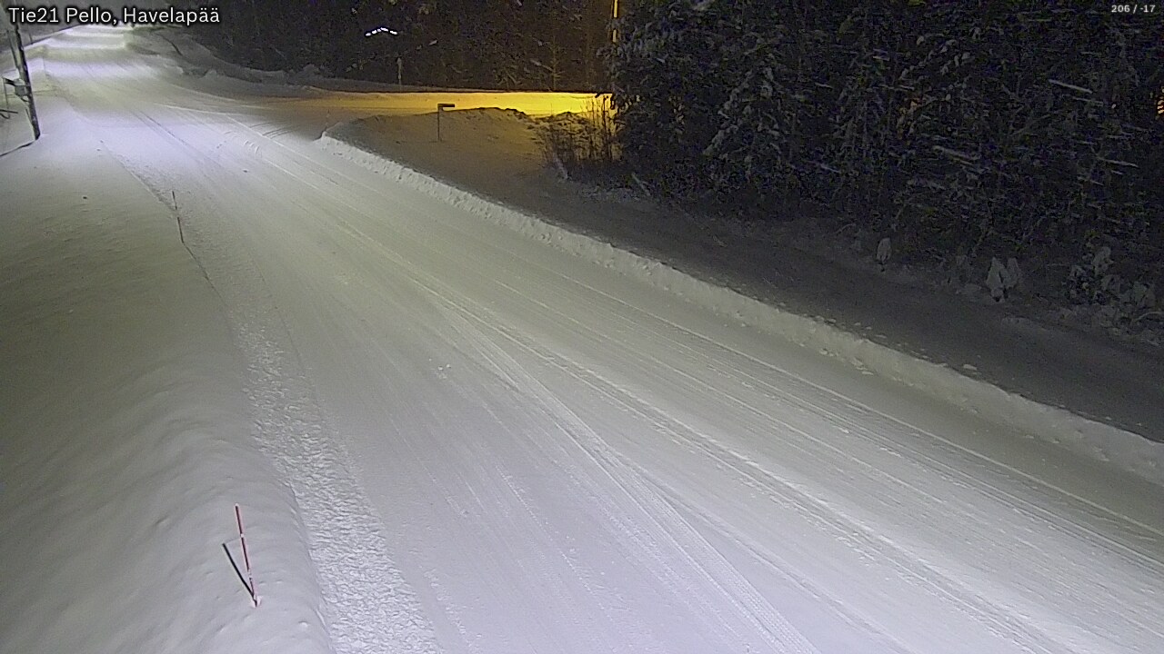 Kelikamerat Kuva Tie 21 Pello, Havelanpää, Pello, Lappi