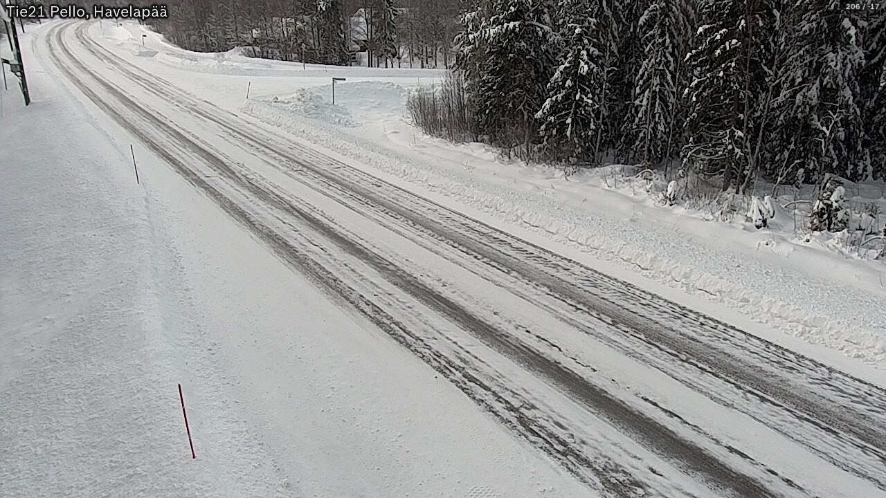 Weather Camera Image Road 21 Pello, Havelanpää, Pello, Lappi