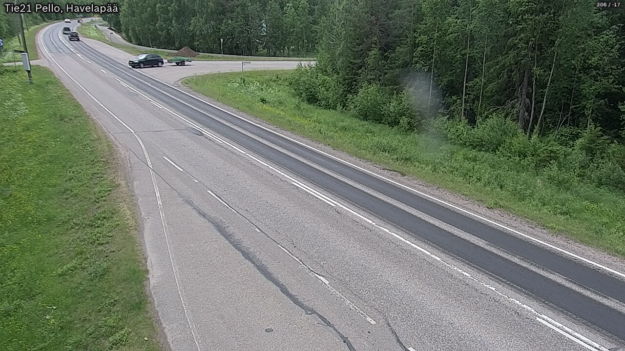 Weather Camera Image Väg 21 Pello, Havelanpää, Pello, Lappi