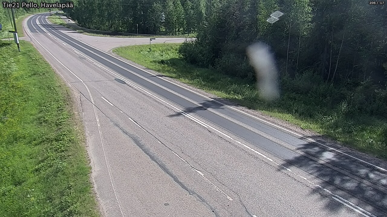Weather Camera Image Väg 21 Pello, Havelanpää, Pello, Lappi