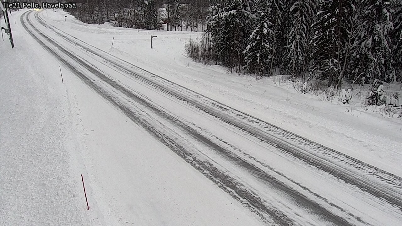 Kelikamerat Kuva Tie 21 Pello, Havelanpää, Pello, Lappi