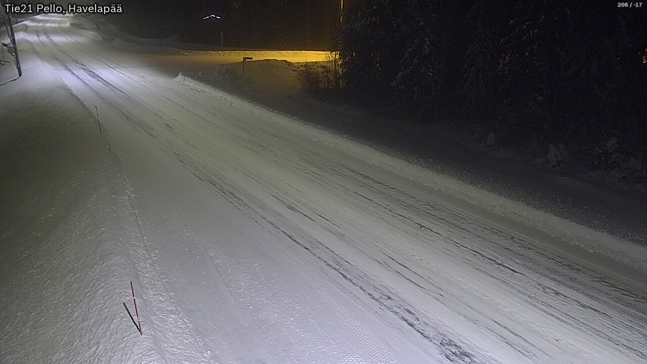 Weather Camera Image Road 21 Pello, Havelanpää, Pello, Lappi