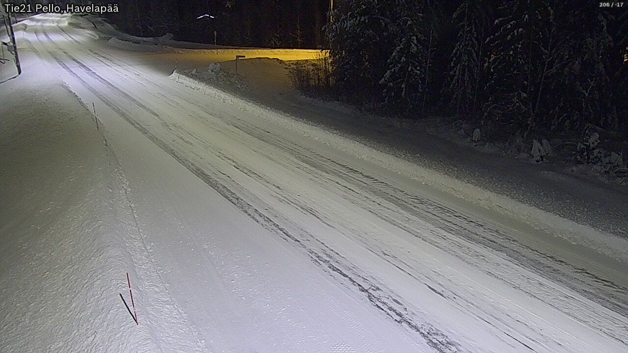 Weather Camera Image Road 21 Pello, Havelanpää, Pello, Lappi
