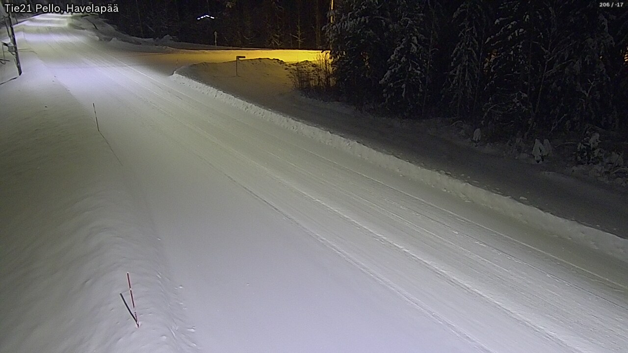 Kelikamerat Kuva Tie 21 Pello, Havelanpää, Pello, Lappi