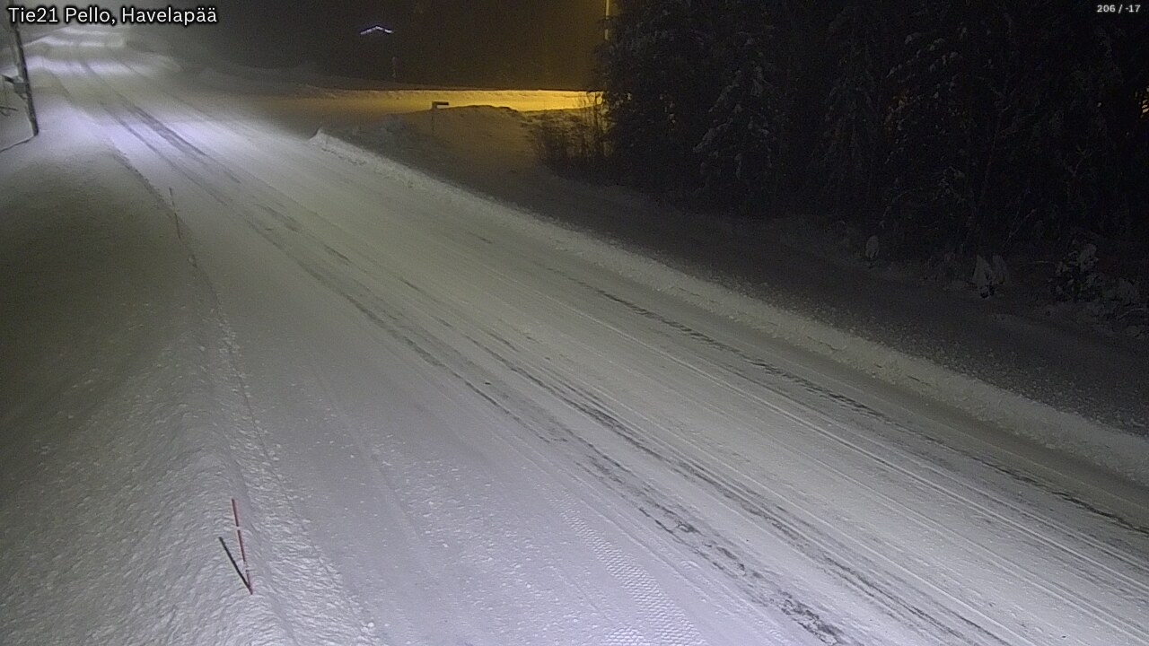 Weather Camera Image Road 21 Pello, Havelanpää, Pello, Lappi