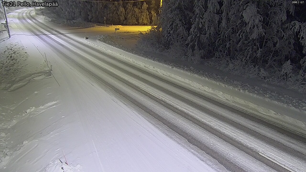Kelikamerat Kuva Tie 21 Pello, Havelanpää, Pello, Lappi