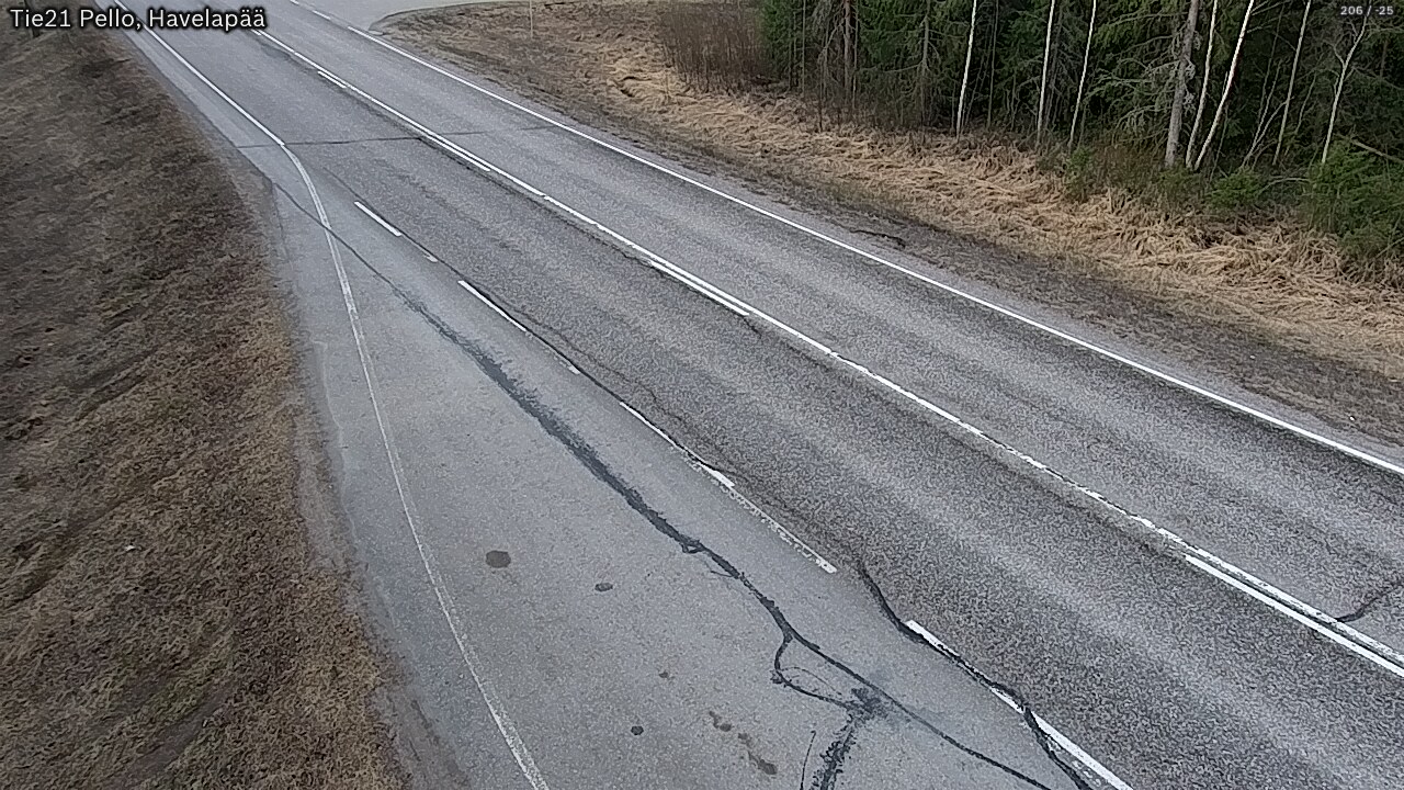 Weather Camera Image Väg 21 Pello, Havelanpää, Pello, Lappi