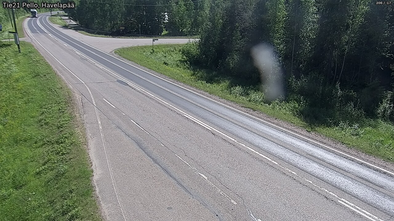 Weather Camera Image Väg 21 Pello, Havelanpää, Pello, Lappi