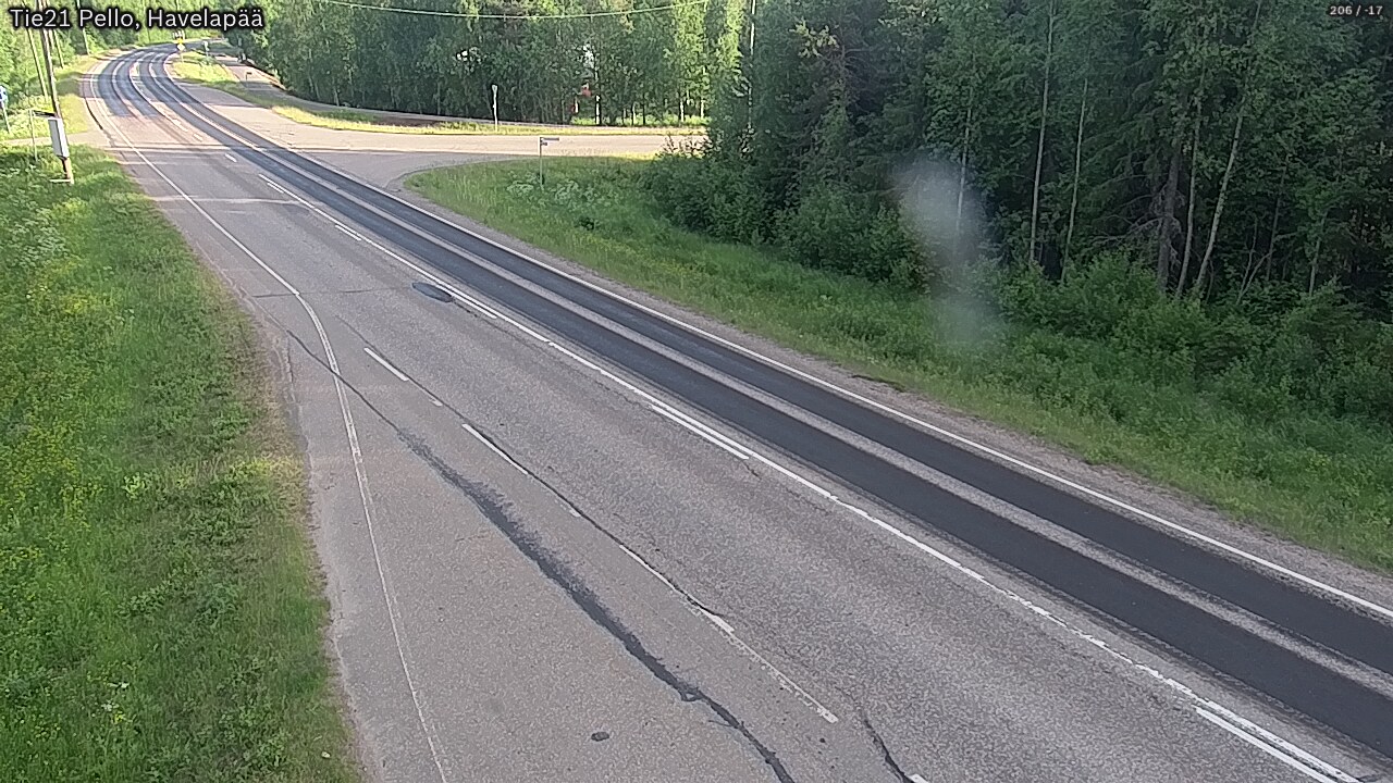 Weather Camera Image Väg 21 Pello, Havelanpää, Pello, Lappi