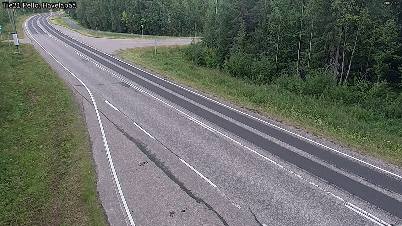 Kelikamerat Kuva Tie 21 Pello, Havelanpää, Pello, Lappi