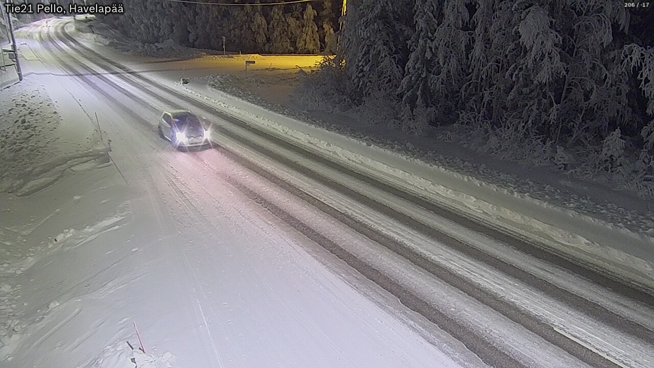 Kelikamerat Kuva Tie 21 Pello, Havelanpää, Pello, Lappi