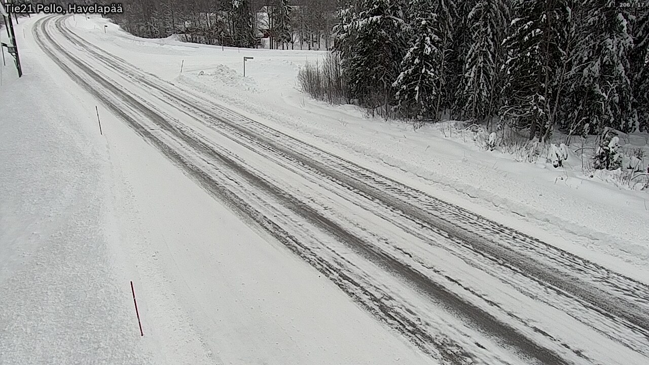 Weather Camera Image Road 21 Pello, Havelanpää, Pello, Lappi