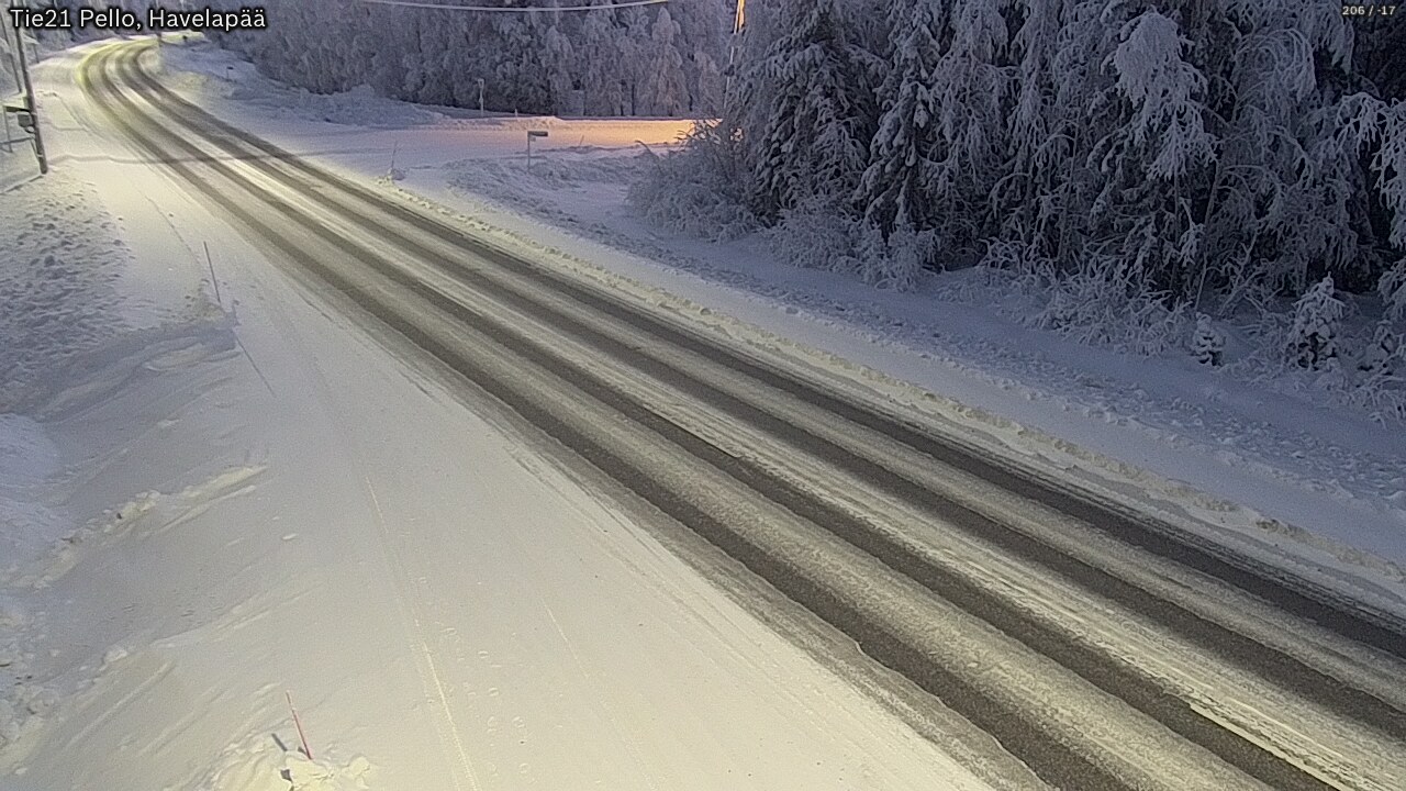 Kelikamerat Kuva Tie 21 Pello, Havelanpää, Pello, Lappi