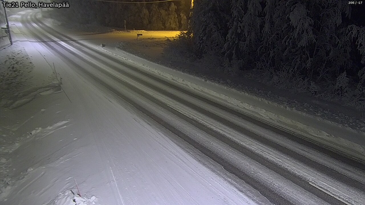 Kelikamerat Kuva Tie 21 Pello, Havelanpää, Pello, Lappi