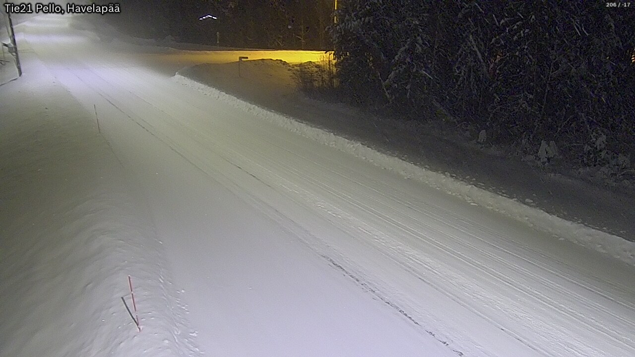 Kelikamerat Kuva Tie 21 Pello, Havelanpää, Pello, Lappi